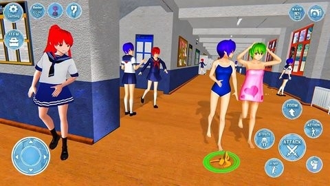 动漫女高中生3d