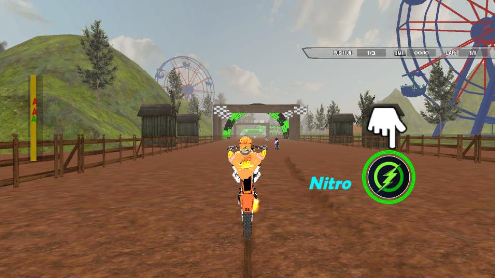 摩托车越野赛车