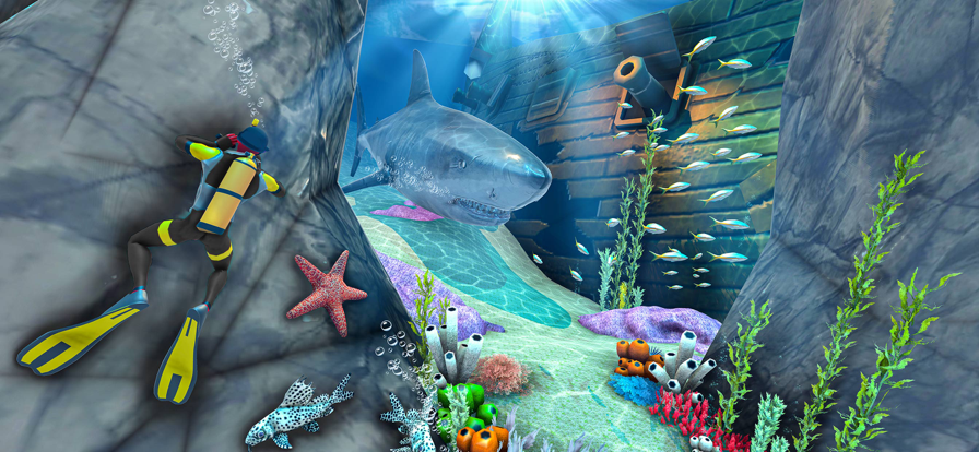 水肺潜水员水下救援